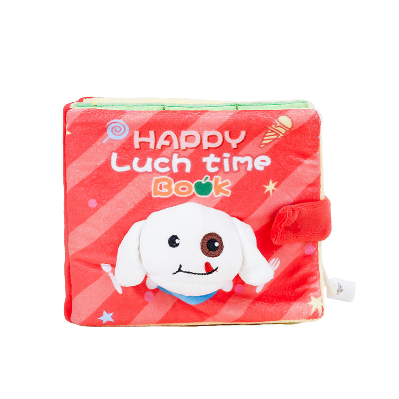 pawscube-Sniffing Food Sounding Toy Cute Book Toy Puppy Hidden Book Pet Toy